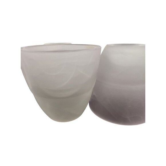 Lamp Bulb Cover, lilac lavender ombre frosted glass  lamp shade replacement ligh - Picture 6 of 12